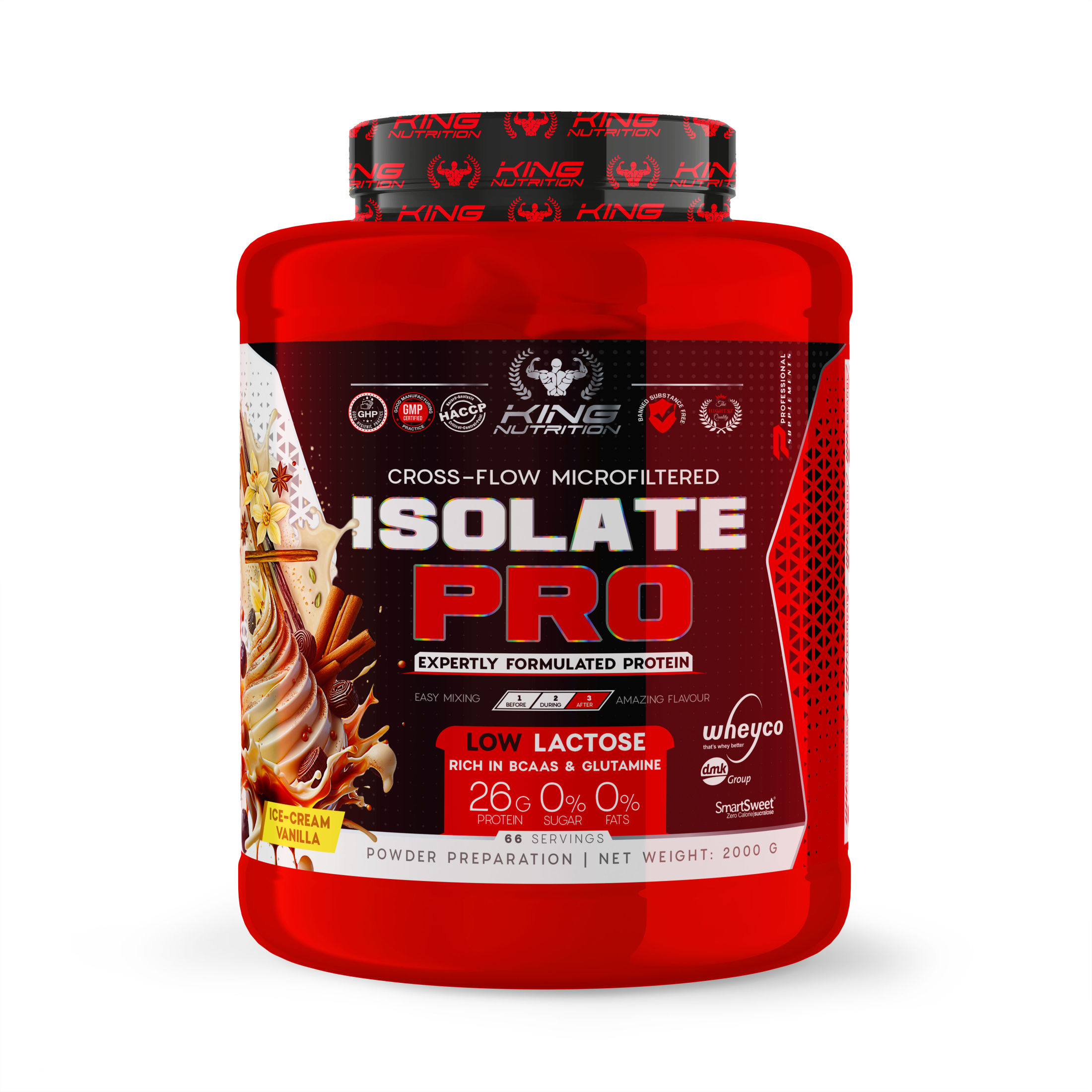 Pro Isolate Protein 2Kg King Nutrition Proteína Isolada*