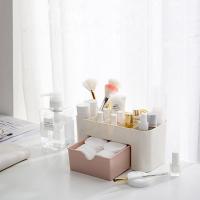 Organizador De Maquillaje Caja De Almacenamiento Con Cajón Estuche Para Palitos De Cotonete Y Labial Organizador De Pinceles Contenedor Acrílico De Plástico - details 3