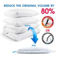 5Pcs Sacos De Almacenamiento a Vácuo Para Ropa Cusciones Edredones Almohadas Y Ropa De Cama Eco-amigables Y Espaciosos - details 1