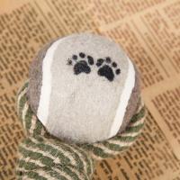 Juguete Interactivo Para Perros De Tamaño Medio Y Grande Con Correa De Algodón Y Bola De Tenis Dumbbell Juguete De Masticar Para Entrenamiento Y Diversion - details 3