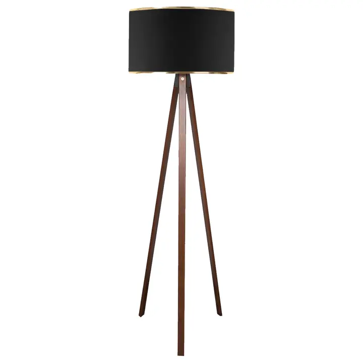 Lámpara de pie 140 cm. negro, tipo E27 Max 60 W WELLHOME - 1