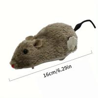 Juguete Interactivo De Peluche Ratoncillo Para Gatos Y Perros Mecánico Para Juegos Y Diversiones Tamaño 1/5pcs Material PP Algodón - details 1