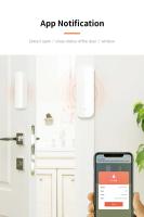 Sensor De Puerta Y Ventana WiFi ONENUO Control Inteligente Compatible Con Alexa Y Google Home Sensor Magnético De Contacto Para Hogar Inteligente - details 2
