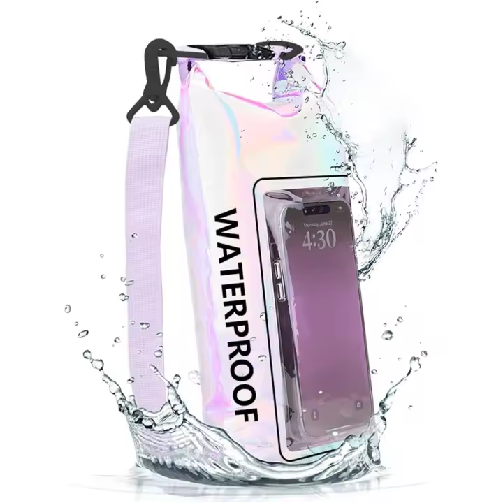 Bolsa Impermeable Teléfono, Bolsa Impermeable Impermeable Bolsa Seesack, Impermeable Mochila Dry Bag Resistente al Agua y Correa para el hombro, Natación Baño Playa Canoa SUP Buceo Teléfono - 1