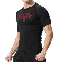 Camiseta De Compresión Para Gimnasio Y Ejercicio Rápida Secado Con Estampado Berserk Para Hombres Camiseta De Base Transpirable Deporte - details 6