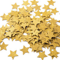 Confeti De Estrellas Brillantes Para Bodas Y Fiestas Decoración De Mesa Y Fiesta 1.2'' En Diámetro Gold 200 Piezas - details 0