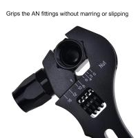 Llave Ajustable De Aluminio Para Conexiones De Tubo an 3AN-16AN Multifuncional Antideslizante Adaptador De Conexiones Negras - details 2