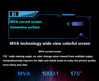 Monitor Curvo Gaming FYHXele FY27FMC-B de 27 pulgadas, curvatura 2800R, pantalla VA FHD 1920*1080 16:9, frecuencia de actualización 75Hz, tiempo de respuesta 2 ms, 99% sRGB, 1 puerto HDMI, 1 puerto VGA, 1 salida de audio, inclinación ajustable - details 5