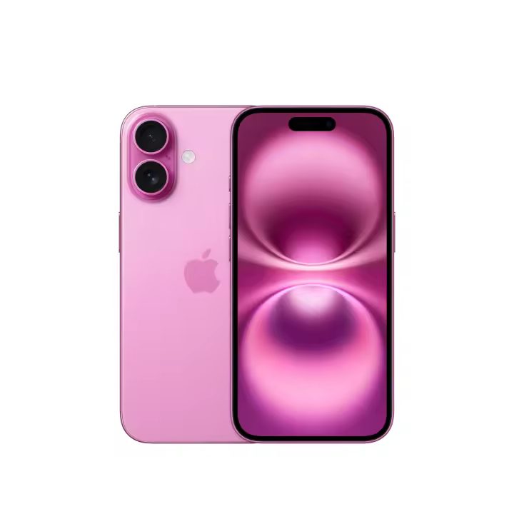 Apple iPhone 16 15,5 cm (6.1") SIM doble iOS 18 5G USB Tipo C 128 GB Rosa - 1