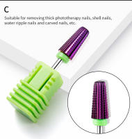 Nuevo Set De Uñas 5 En 1 Con Broca De Carburo De Tungsteno Platinado Morado Para Manicura Herramientas De Uñas Con Corte Tapered Bit Milling Cutter - details 8