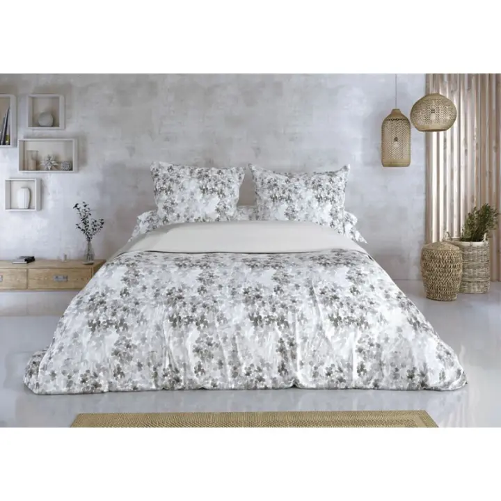 Pierre Cardin - Juego de funda nórdica Pierre Cardin LUCIA Gris Cama de 180 3 Piezas - 1