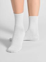 10 Pares De Calcetines De Medio Tamaño Para Mujer En Colores Negro Y Blanco Absorbentes De Sudor Moda Fácil De Combinar Y Cómodos - details 0