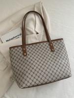 Bolso de Tela Grande, sencillo y versátil con decoración de Remaches, estampado retro de Flores, Gran capacidad, Bolso de hombre de moda para Uso Diario de Mujer, Nuevo - details 5