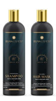 Belma kosmetik- Duo mantenimiento home- Champú argan 250 ml + Mascarilla argan 250 ml   Formato: 250 ml + 250 ml  Contenido: 1-Argan Oil Shampoo 250 ML  Champú de argán libre de sulfatos, sales y parabenes , para el mantenimiento de los tratamiento de Enz - details 0