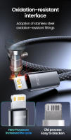 Cable De Carga Rápida 2 En 1 PD 60W USB C a Tipo C Y Lightning Para iPhone15 16 Samsung QC 3.0 Cargador De Móvil Con Corriente Máxima De 5A - details 7