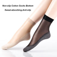 Calcetines Cortos Para Mujer Ultradelgados Antideslizantes Con Fondo De Algodón Transpirables Y Elásticos Para Verano 5/10 Pares - details 3
