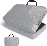 Cojín de asiento portátil para acampar al aire libre, para viajes, de fibra de aire, plegable, para estadio - details 6