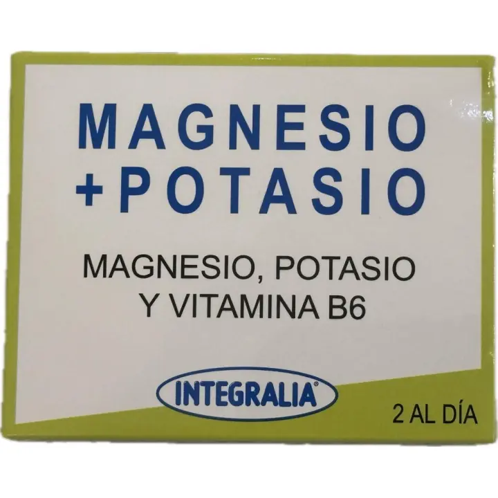 Magnesio + Potasio 60 cápsulas de Integralia - 1
