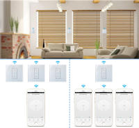 Cortinas Eléctricas Rollos Cortinas Conectadas Con Interruptor WiFi Tuya Controlado Por App Inteligente Compatible Con Alexa Google Home Siri - details 19