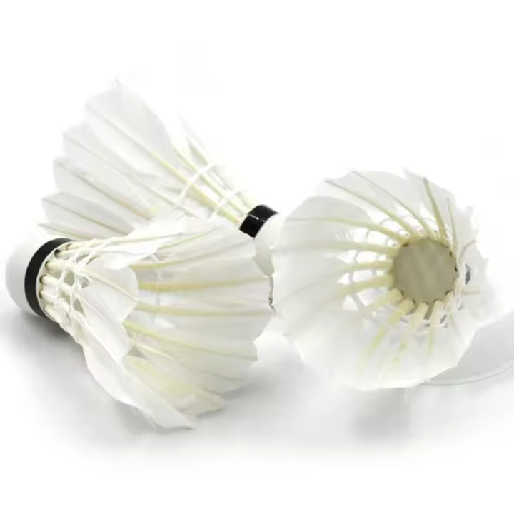 Juego De 12 Badminton Shuttlecocks De Pluma De Ganso Profesionales Para Entrenamiento Deportes De Badminton Uso Interior Y Exterior - 1