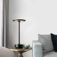Lámpara De Escritorio LED Recargable Con Sensor Táctil USB Para Decoración Vintage De Bar Y Café Luz Nocturna De Ambiente Portátil - details 1
