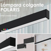 Lámpara Lineal Colgante LED 40W - POLARIS - 3CCT - Interconexión Lineal - IP20 - Driver Incluido - details 0