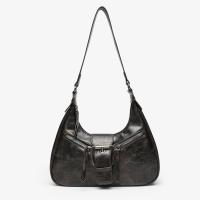 Bolso De Motociclista Vintage Para Mujer Primavera Verano Nueva Bandolera Con Hombro Solo Con Sensación De Sophisticación Material PU Cierre De Cremallera Estilo Punk - details 26