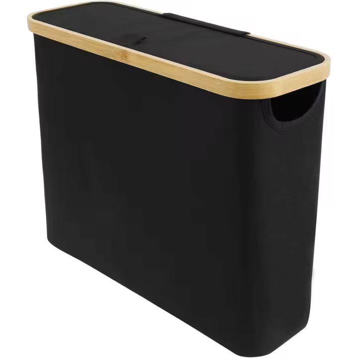 Cesta de almacenamiento de papel higiénico, papelera de gran capacidad para 12 rollos grandes, cesta organizadora de rollos de papel higiénico, soporte de almacenamiento de papel higiénico, organizador de accesorios de baño (negro) - 1