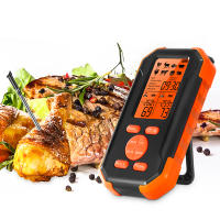 Termómetro De Carne Inalámbrico Digital Con Dos Probes Rango De 328 FT Para Barbacoa Horno Asador Cocina Herramienta De Medición Metal - details 15