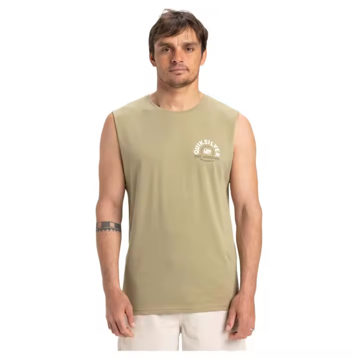 Camisetas marca Quiksilver modelo Eqyzt08029-Tmz0 para hombre en color kaki - 1