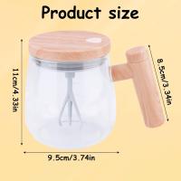 Taza de agitación automática, Taza de mezcla eléctrica de 400ml con tapa y mango, Taza de café de agitación eléctrica de alta velocidad de 7000RPM - details 4