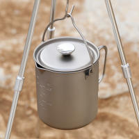 Lixada Taza De Café De Titanio 750ml Con Tapa Para Preparación De Café French Press Y Uso En Camping Y Cocina Al Aire Libre - details 5