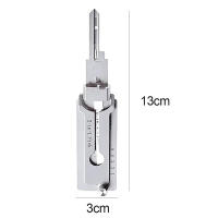 Decodificador de llaves de acero inoxidable 2 en 1, herramienta de selección de cerraduras, decodificador de reparación de precisión para reparación mantenimiento - details 0