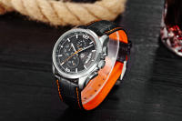 Reloj De Cuarzo Para Hombre PAGANI DESIGN 2023 Marca De Lujo Moda Militar Cuero Reloj De Pulsera Deportivo Resistente Al Choque Y Al Agua Movimiento Japonés - details 6