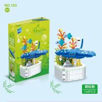 Bloques De Construcción DIY Con Animales Marinos Juguete Educativo Para Niños Set Incluye Peces Calamares Murciélagos Con Plantas Acuáticas Tamaño Pequeño Compatible Con Lego - details 9