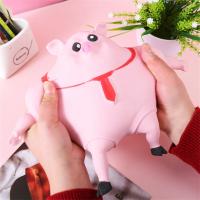 Juguete De Alivio Del Estrés Squeeze Pig Kawaii Para Niñas Y Niños Juguetes Sensory De Rebound Lento Animal Rosa Suave De Plástico EVA Tamaño 14x15CM/19x21CM - details 0