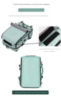 Mochipa de viaje MoChila de Transporte unisex con capacidad para computadora portátil de 18 "MoChila convertible impermeable con compartimento para zapatos (Verde) - details 8