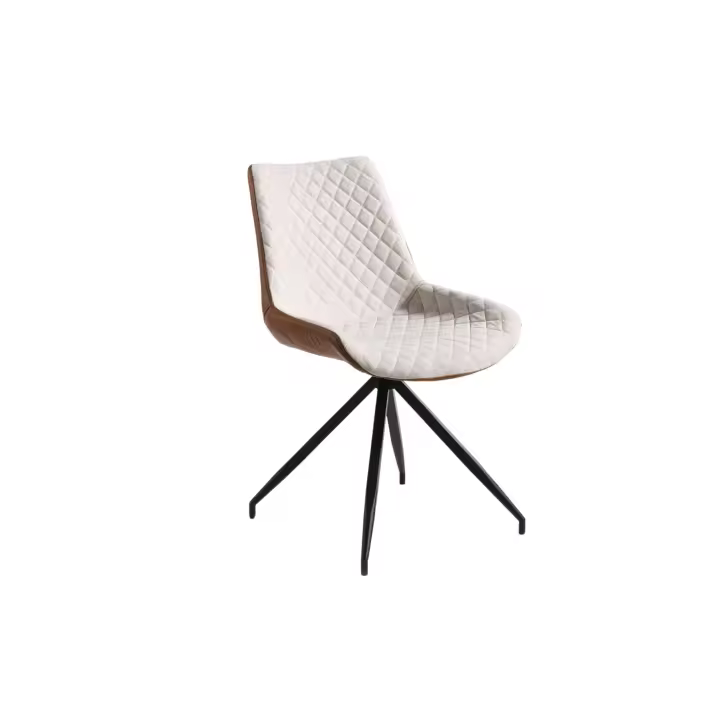 Pack de 2 Sillas de Comedor Fraga en Color Beige y Marrón Moderno para Salones con Estilo Completos - 1