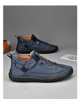 Zapatos De Cuero Para Hombre Hechos a Mano Transpirables Zapatos Casuales Cómodos Para Caminar Sneakers De Marca Lujo Tamaño Grande 38-48 - details 23