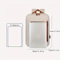 Bolsos,Mochila Ligera de Nailon para portáthil with compartimentor, mochila casual with Funda para chariot, Correas de hombro ajustables, cerre de Cremallera, forro de poliéster, para Viajes, desplantes Diarios y Negocios- - details 1