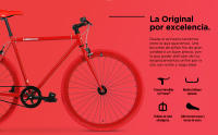Bicicleta Fixie FabricBike Original, 28 Pulgadas, Piñón Fijo, Acero Hi-Ten, 10.45 kg (Talla M) - details 3