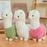 Muñeco De Alpaca De Terciopelo Suave 25cm Para Decoración De Hogar Y Oficina En 3 Colores Juguetes De Peluche Unisex - details 1