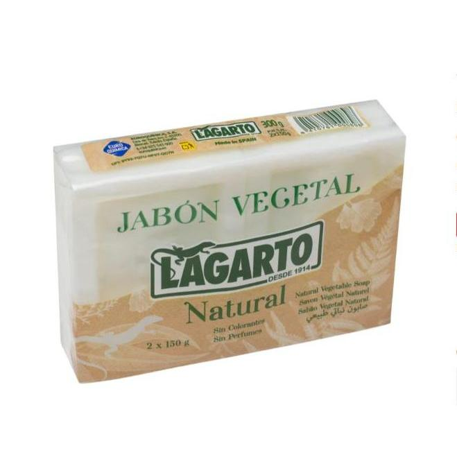 LAGARTO JABON VEGETAL NATUTRAL 2 X 150 GR