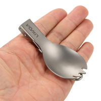 Set De Cocina Ultraligero Lixada 300ml/350ml/550ml/650ml Taza De Titanio Con Cuchara Plegable Para Acampar Senderismo Y Escalada - details 4