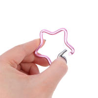 1PCS Anillo De Llaves De Camping Al Aire Libre Forma De Estrella De Cinco Puntos Hebilla De Botella Clip De Cadena De Llaves De Aluminio Carabiner - details 6