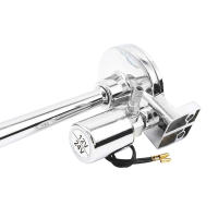 Kit De Bocina Eléctrica Cromada Universal 150dB 12V/24V Para Tren Camión Camión CamiÓn De Camión Sólo Tubo Trumpet - details 3