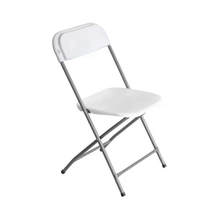 Silla Plegable de Resina Garden Blanca 45x44.5x79cm 7house - 1
