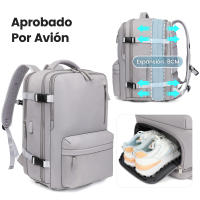 Mochila de viaje cabina avion, gran capacidad, con USB, 46cm*30cm*16-26cm - details 0