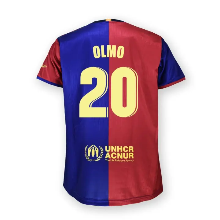 FC Barcelona Camiseta Primera Equipación 2024/2025 - DANI OLMO 20 - Réplica Oficial con Liciencia - Adulto - 1