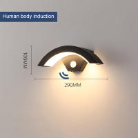 Lámpara De Pared Exterior Impermeable IP65 Con Sensor De Movimiento Radar Iluminación Exterior Para Porche Balcón Jardín Vestíbulo Luz Moderna LED Sin Ajuste Dimmer - details 22